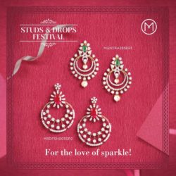 Sparkling Earrings Shopping at Malabar Gold & Diamonds